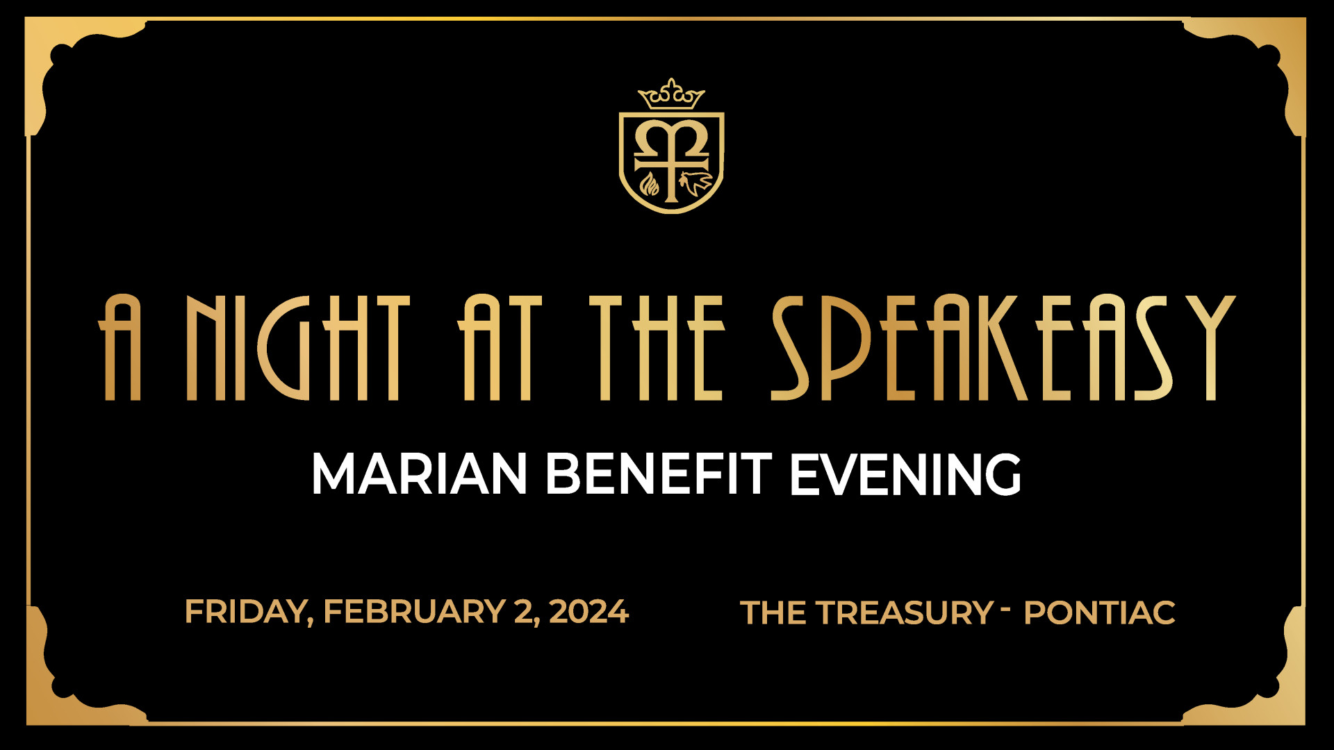 Marian Benefit Evening 2024 logo