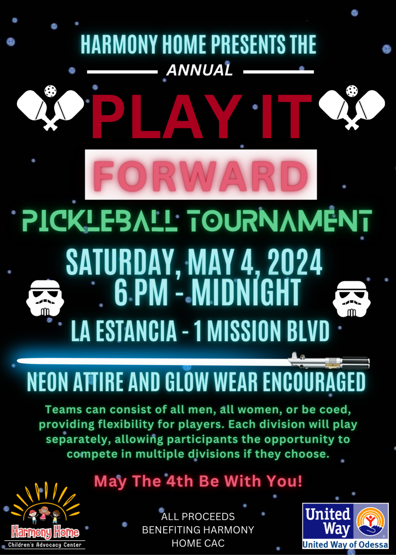 Play it Forward Pickleball 2025 logo