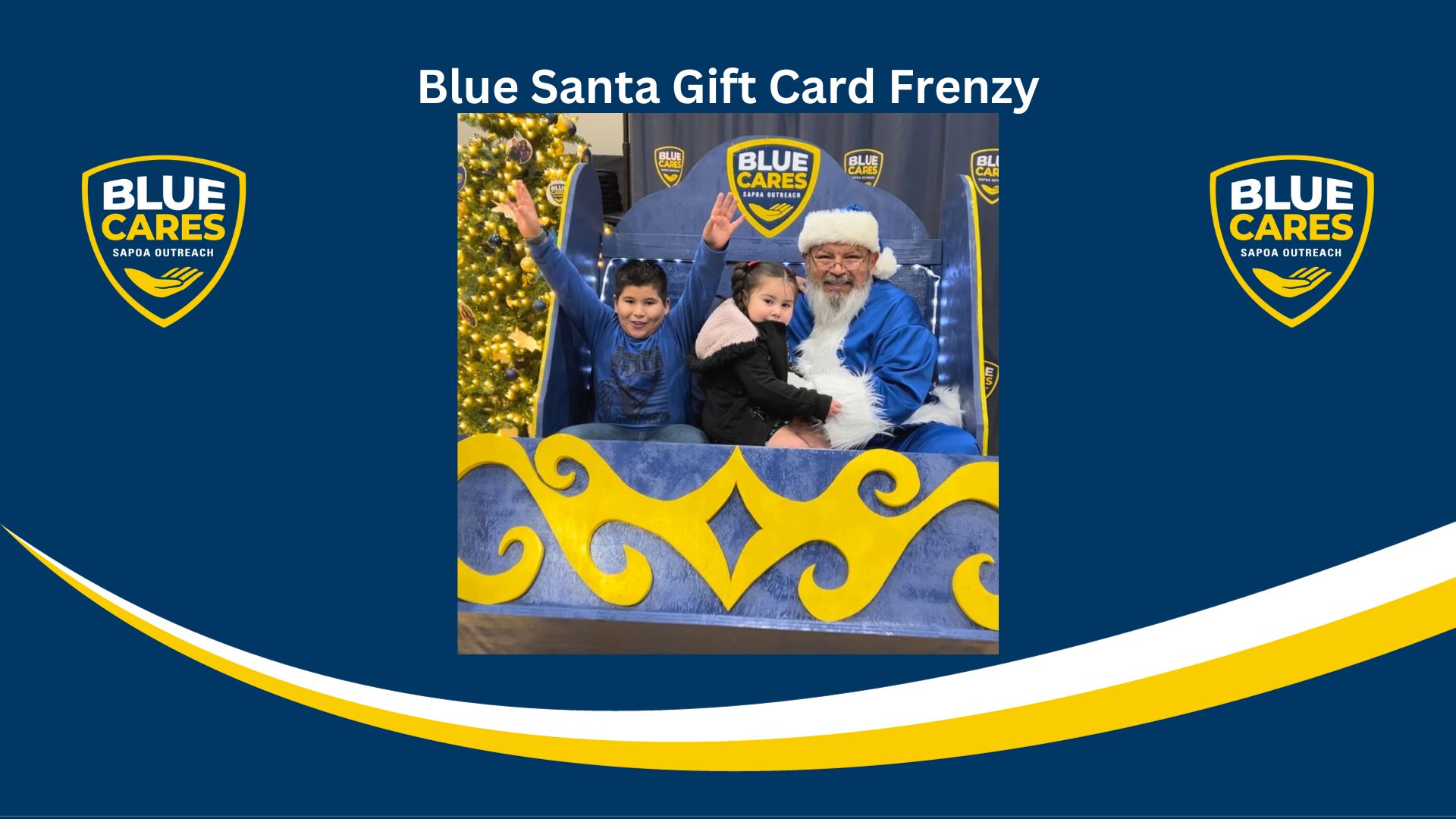 Blue Cares Gift Card Frenzy background
