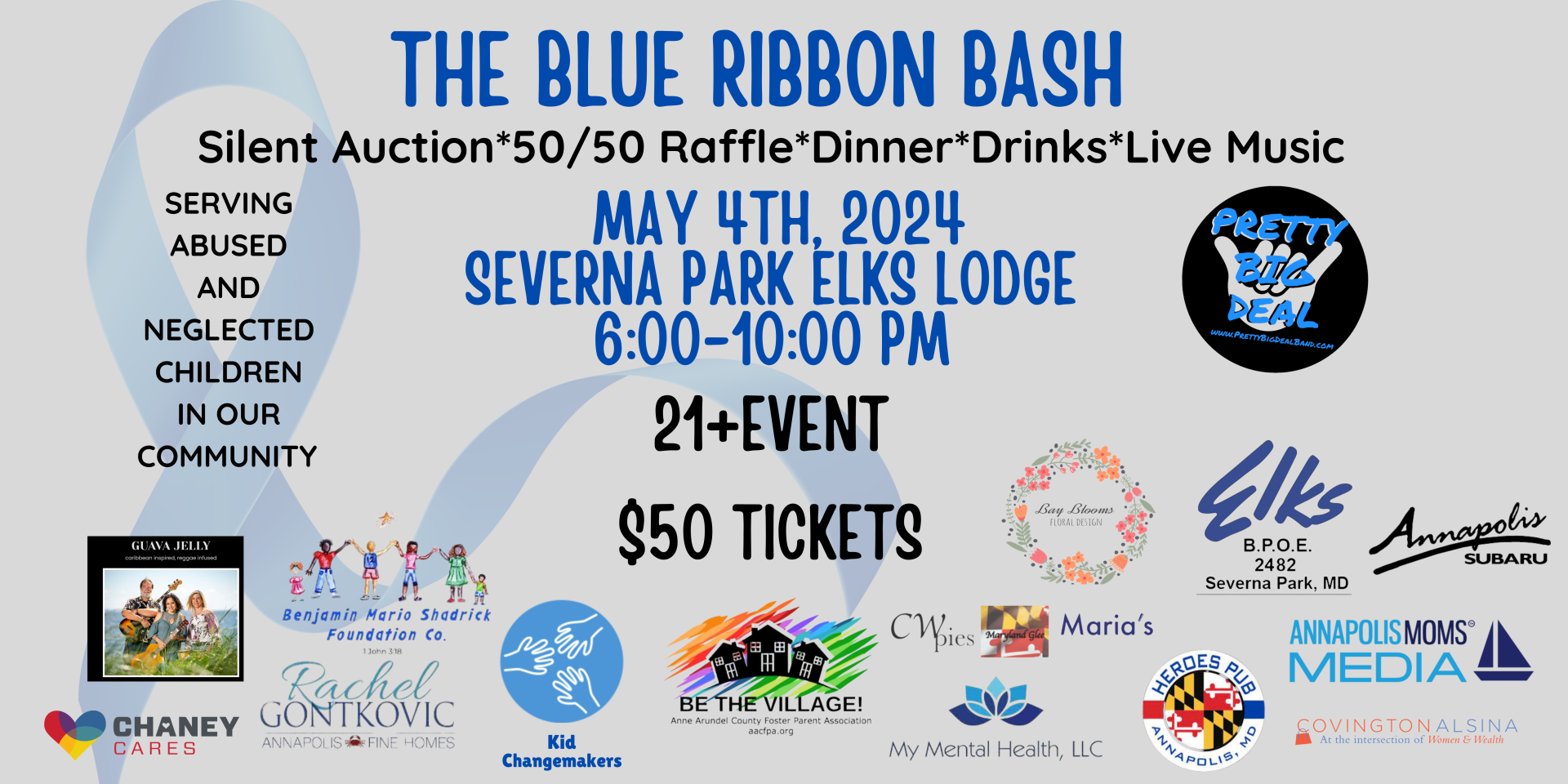 The Blue Ribbon Bash logo