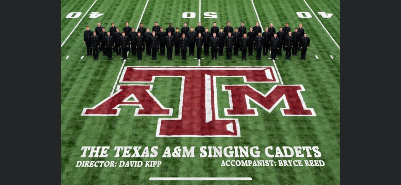 TAMU Singing Cadets Concert & DCAM Silent Auction 2024 background