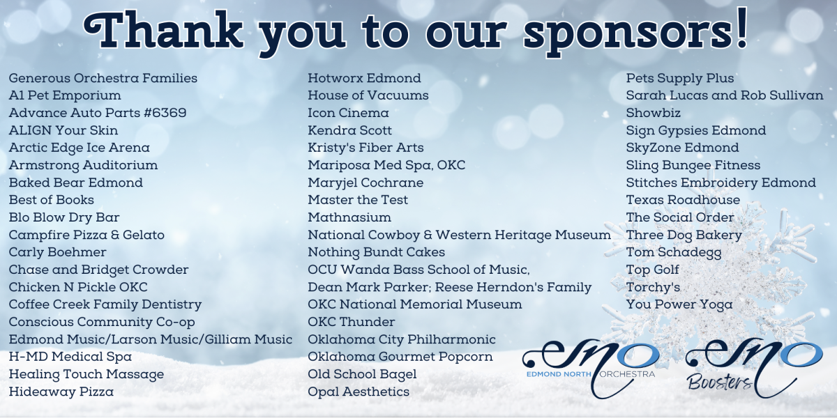 Orchestra Raffle Sponsors