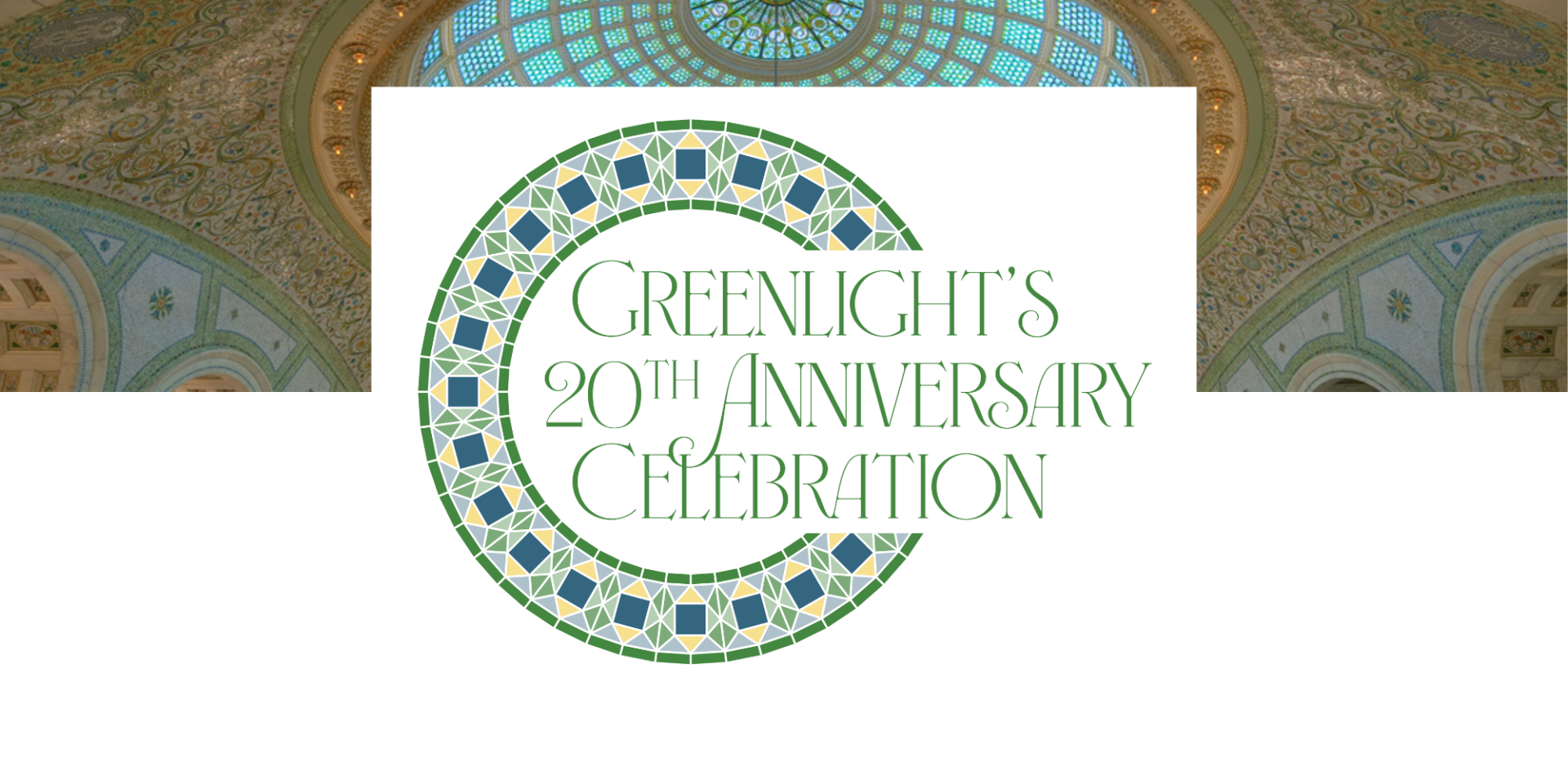Greenlight's 20th Anniversary Celebration logo