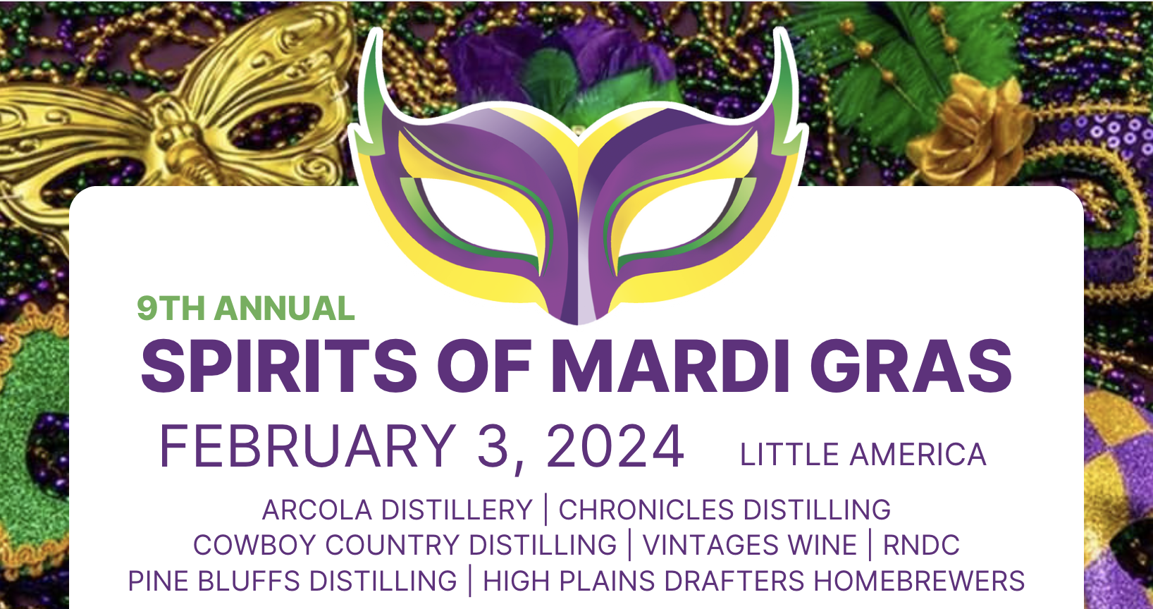 Spirits of Mardi Gras background