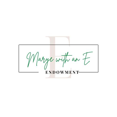Marye with an e Endowment Fundraiser logo