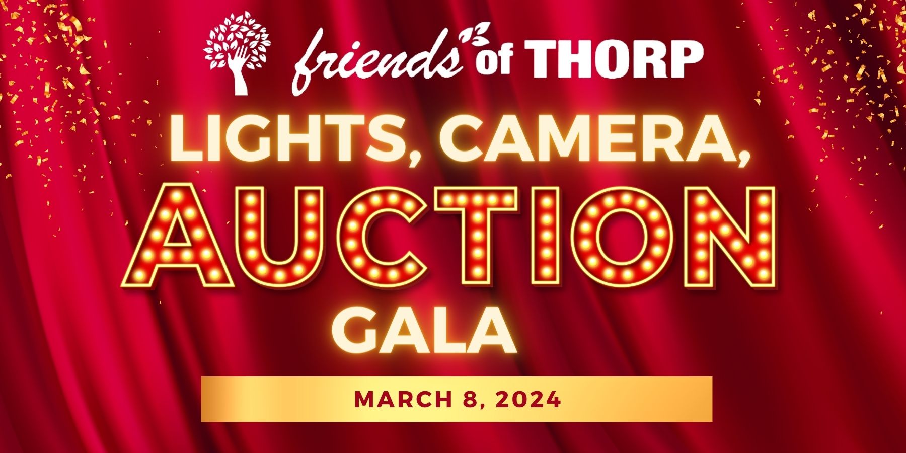 Lights, Camera, Auction Gala logo