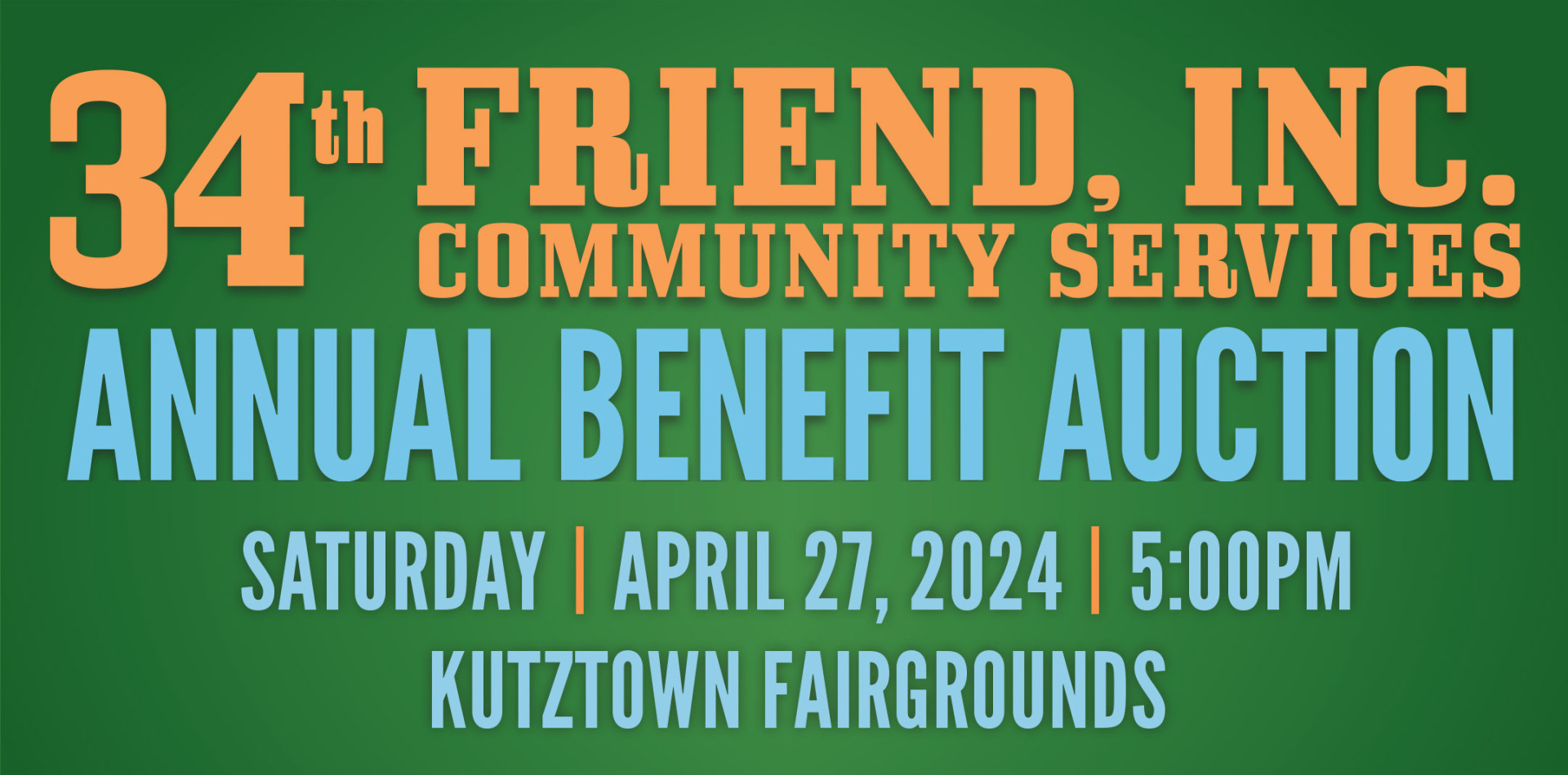 34th Annual Friend, Inc. Benefit Auction logo