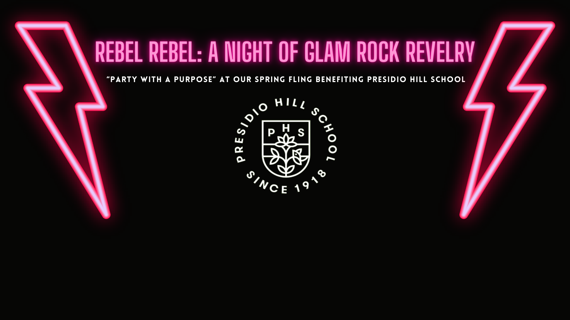 Rebel Rebel: A Glam Rock Revelry background