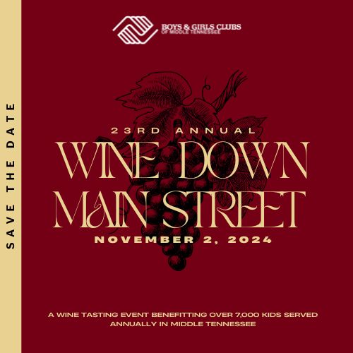 23rd Annual Wine Down Main Street logo