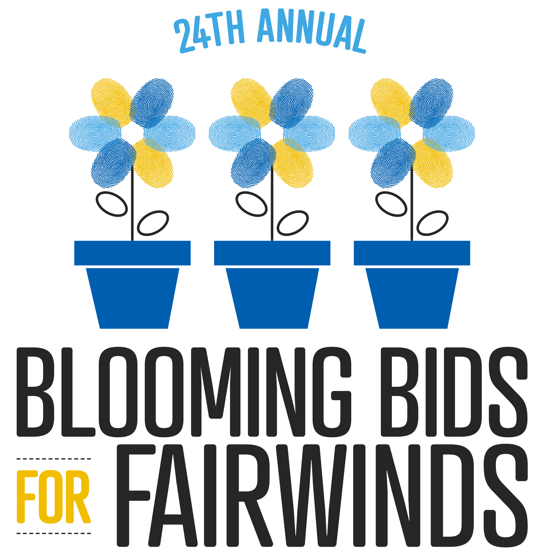 24th Annual Blooming Bids for Fairwinds logo