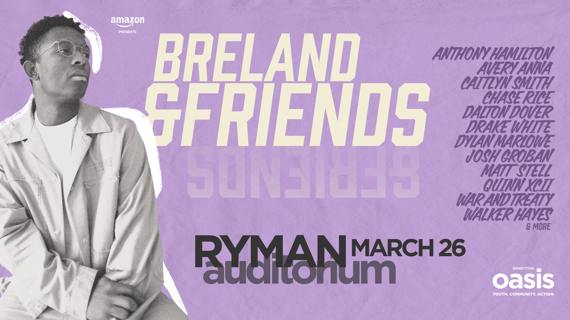 BRELAND and Friends at the Ryman logo