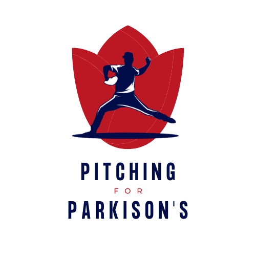 Pitching for Parkinson's banner