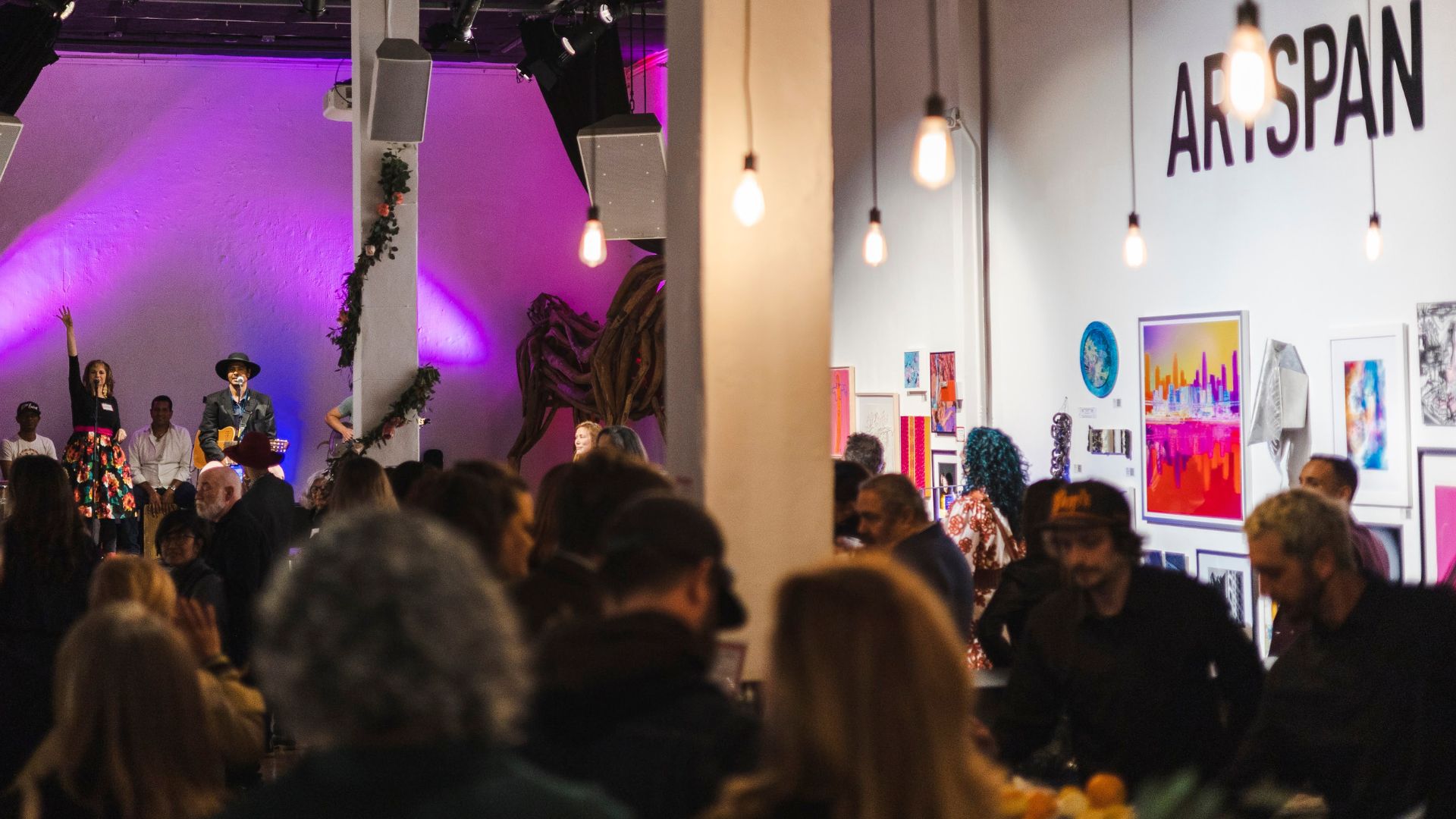 ArtSpan's Golden Benefit Auction background