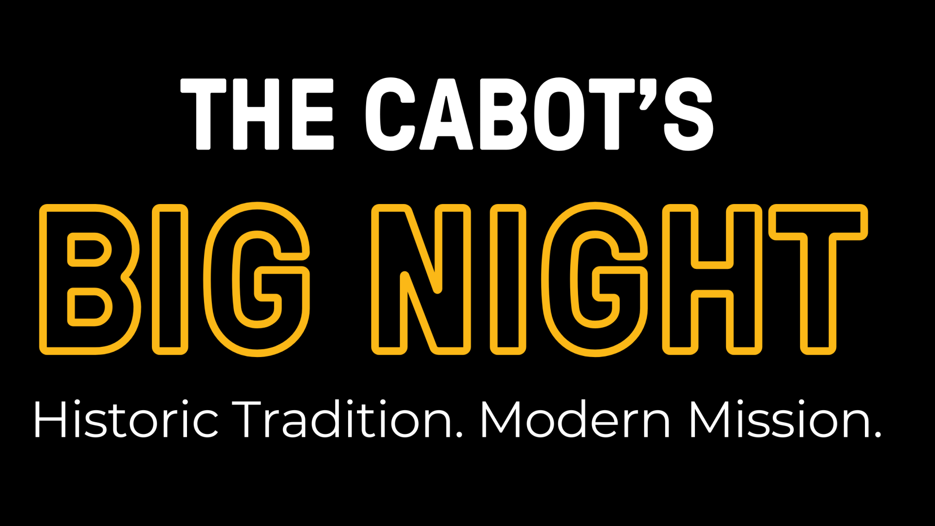 The Cabot's Big Night 2024 logo