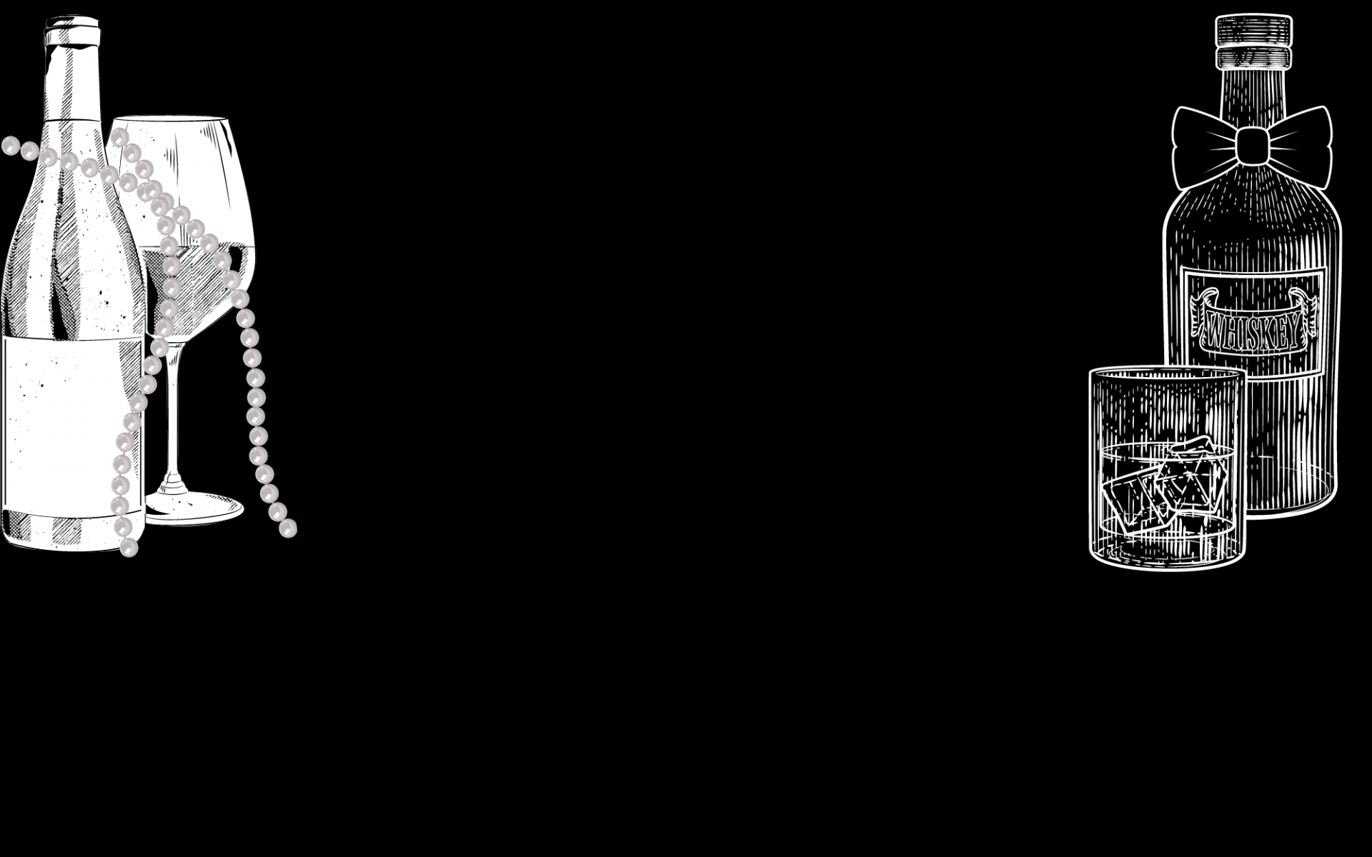 Bourbon & Bow Ties / Pinot & Pearls background