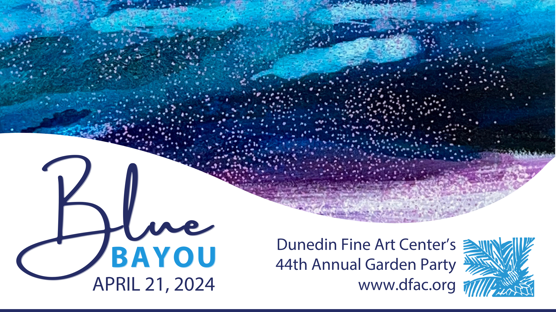 44th Annual Garden Party: Blue Bayou logo