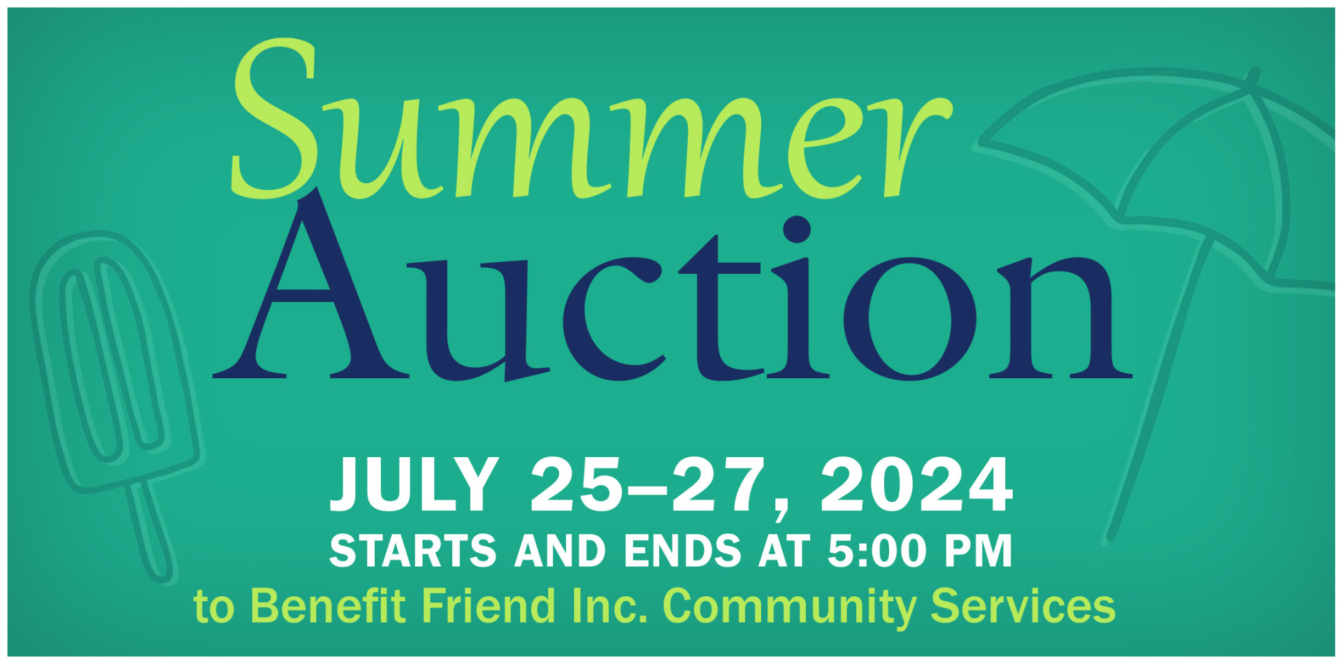 Friend, Inc. Summer Auction logo