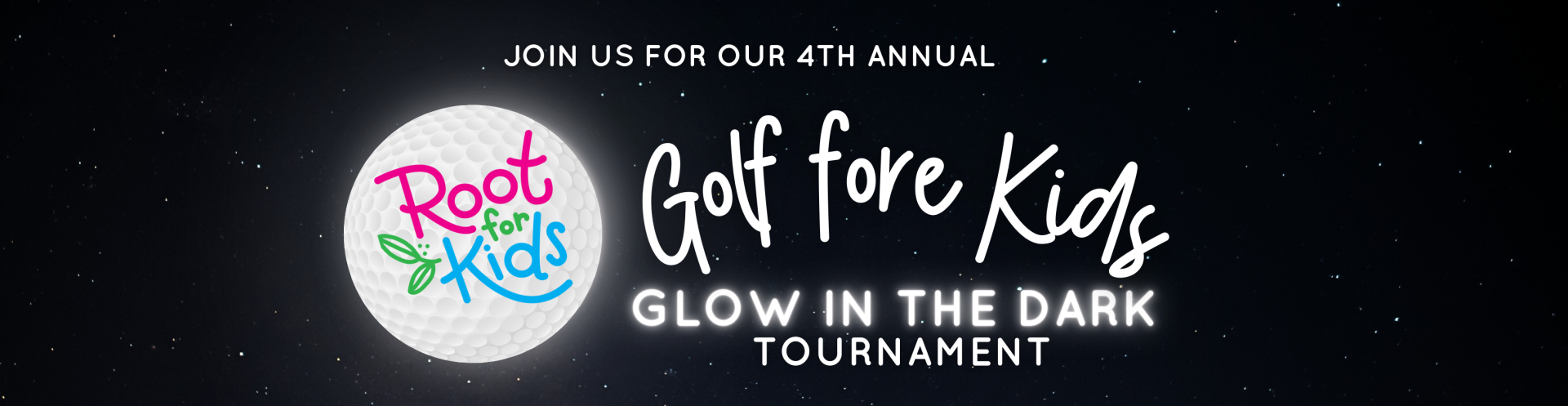 2024 Glow in the Dark Golf Tournament logo