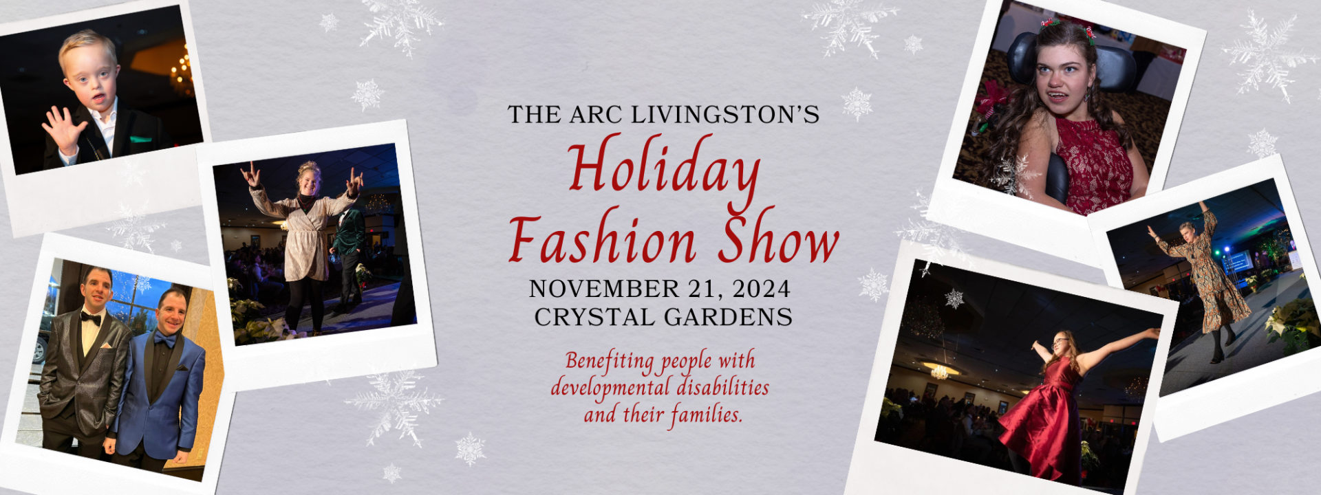 The Arc Livingston Holiday Fashion Show background