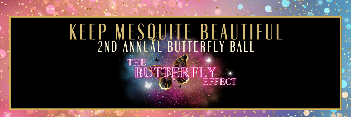 Keep Mesquite Beautiful Butterfly Ball background