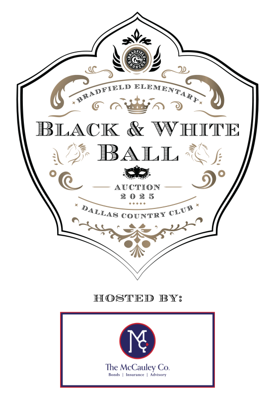 2025 Bradfield Black & White Ball Auction logo
