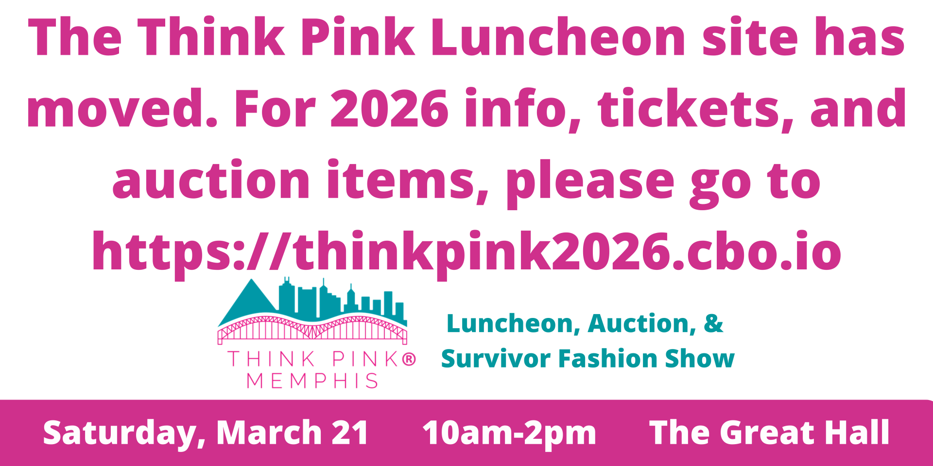 Zeta Tau Alpha Think Pink Memphis 2025 logo