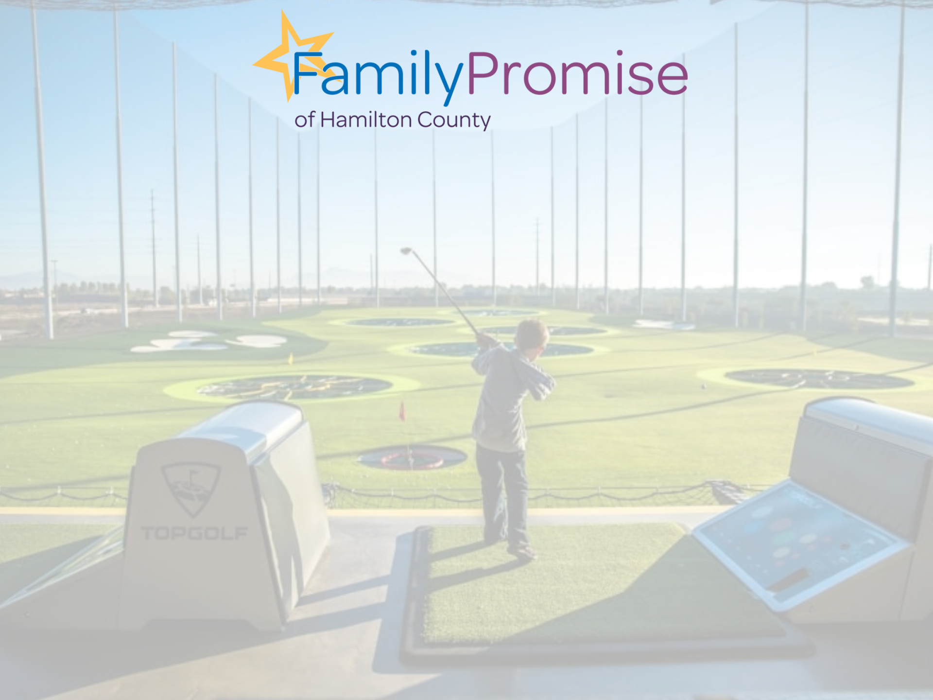 Family Promise Top Golf 2025 background