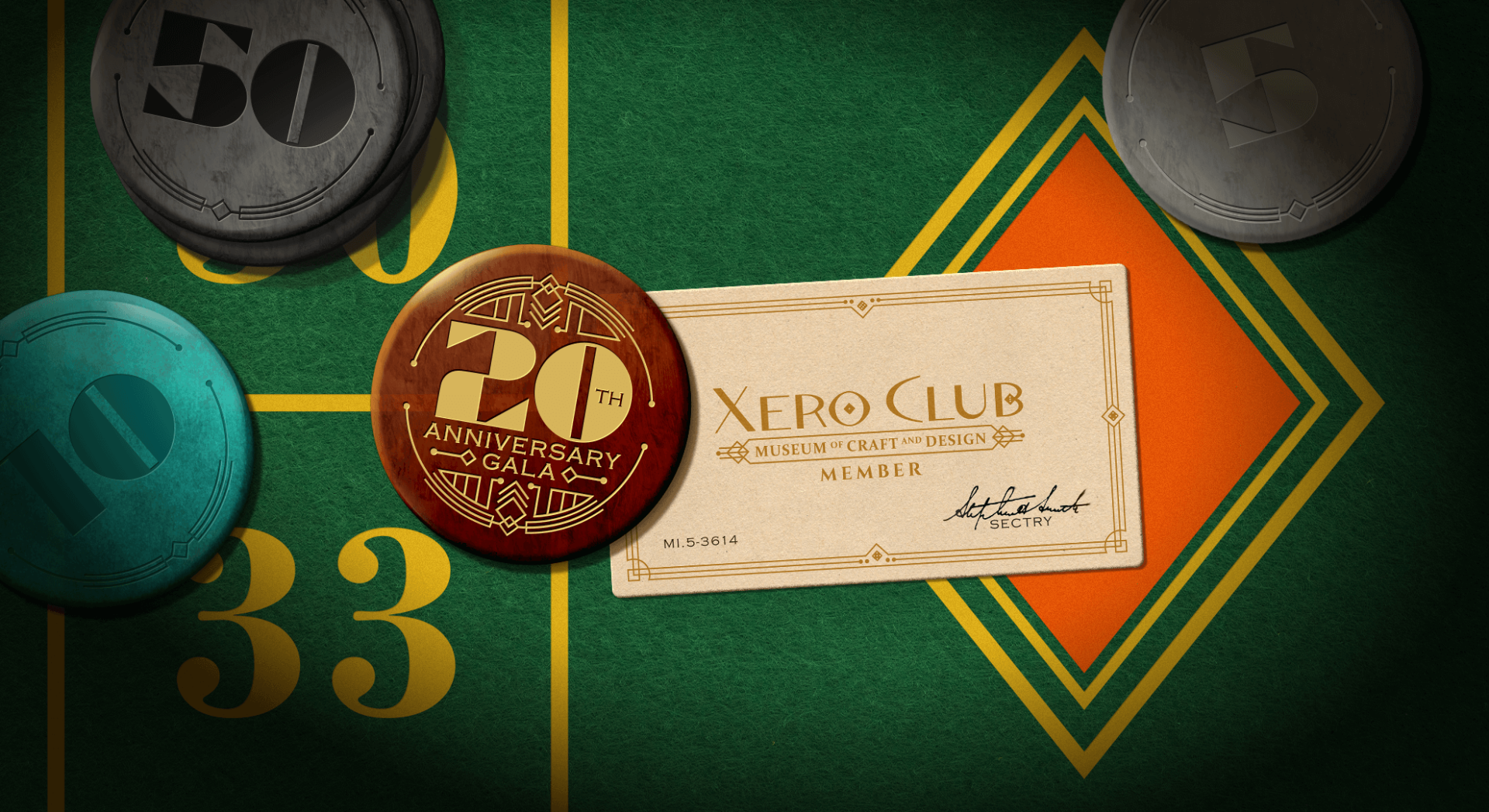XERO Club - MCD's 20th Anniversary Gala logo