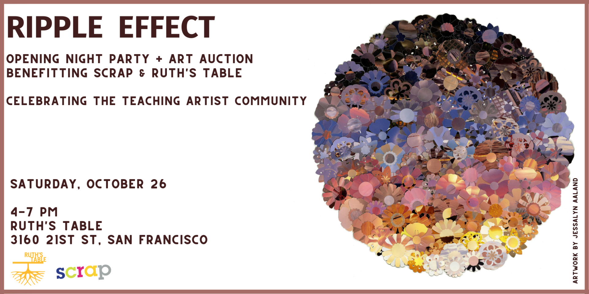 Ripple Effect: Fundraiser for SCRAP and Ruth's Table logo