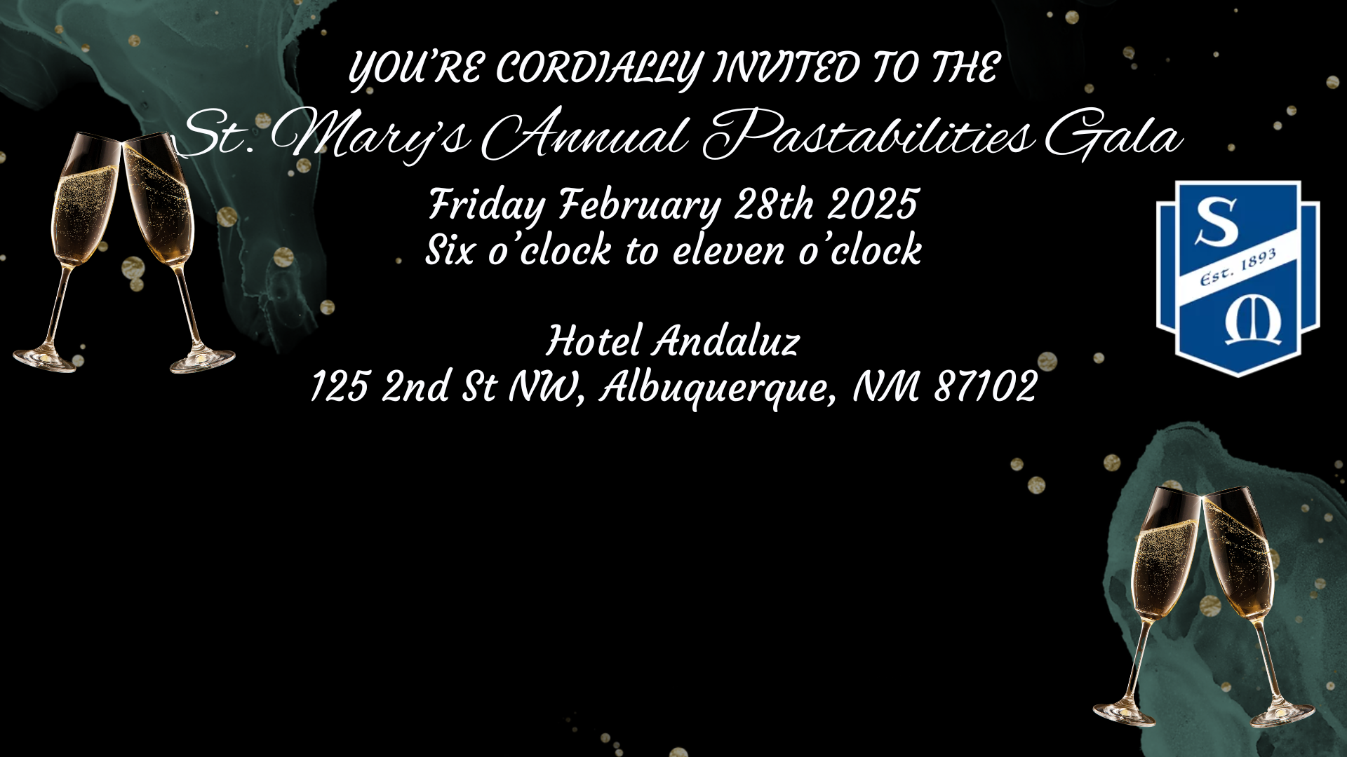 2026 St. Mary's Pastabilities Auction background