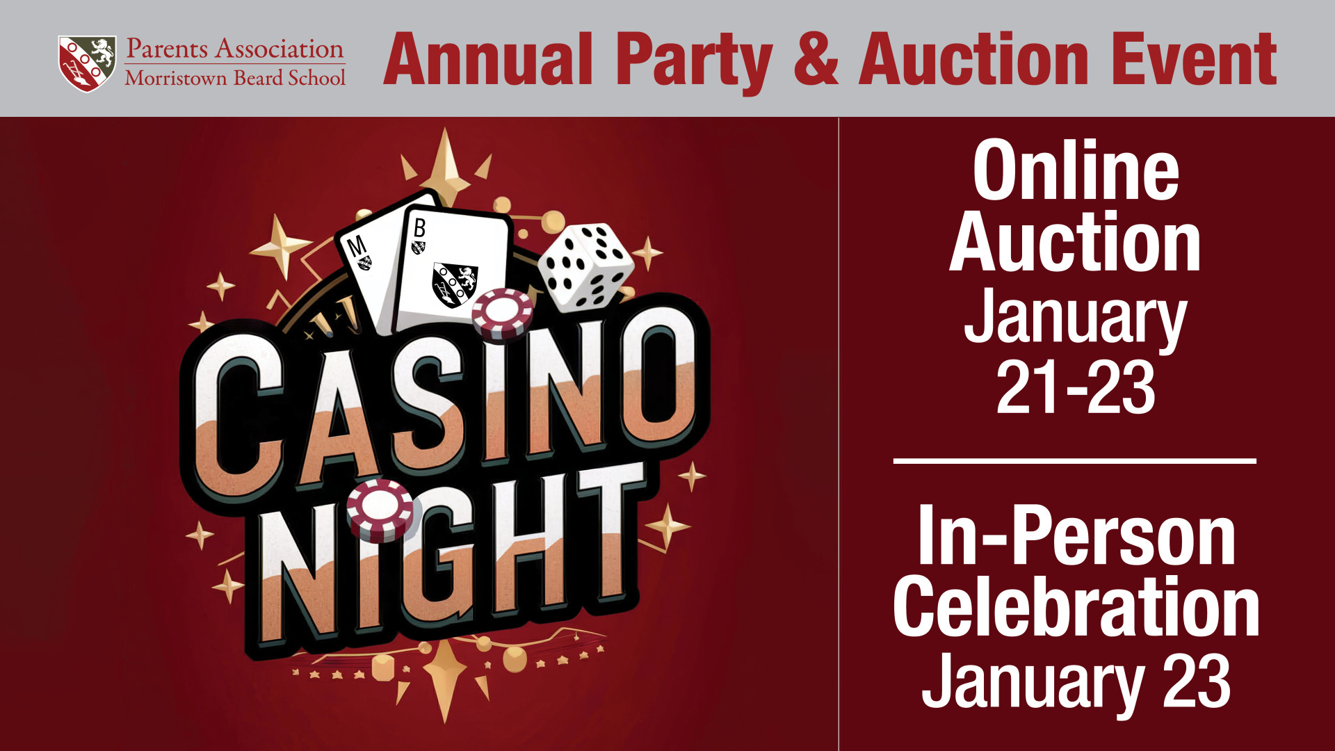 PA Casino Night 2025 logo