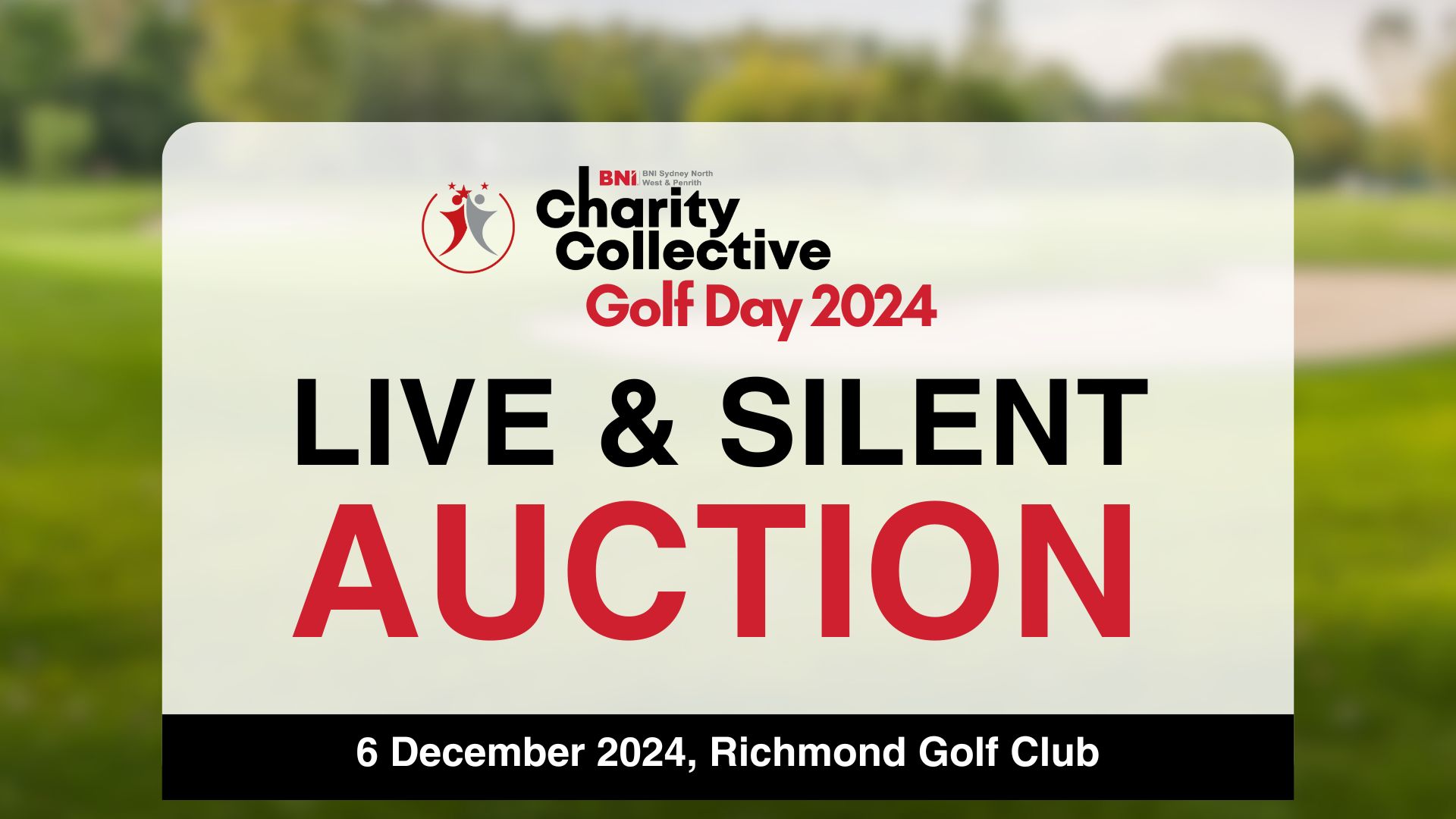 BNI Charity Collective Golf Day background
