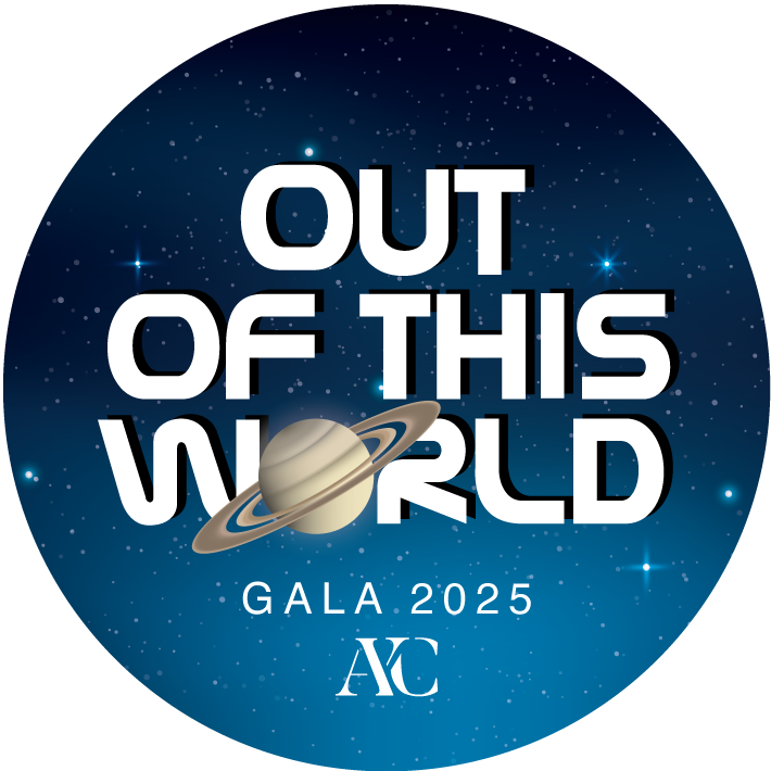 Stylized event logo that says: Out of this World Gala 2025 - Aspen Youth Center