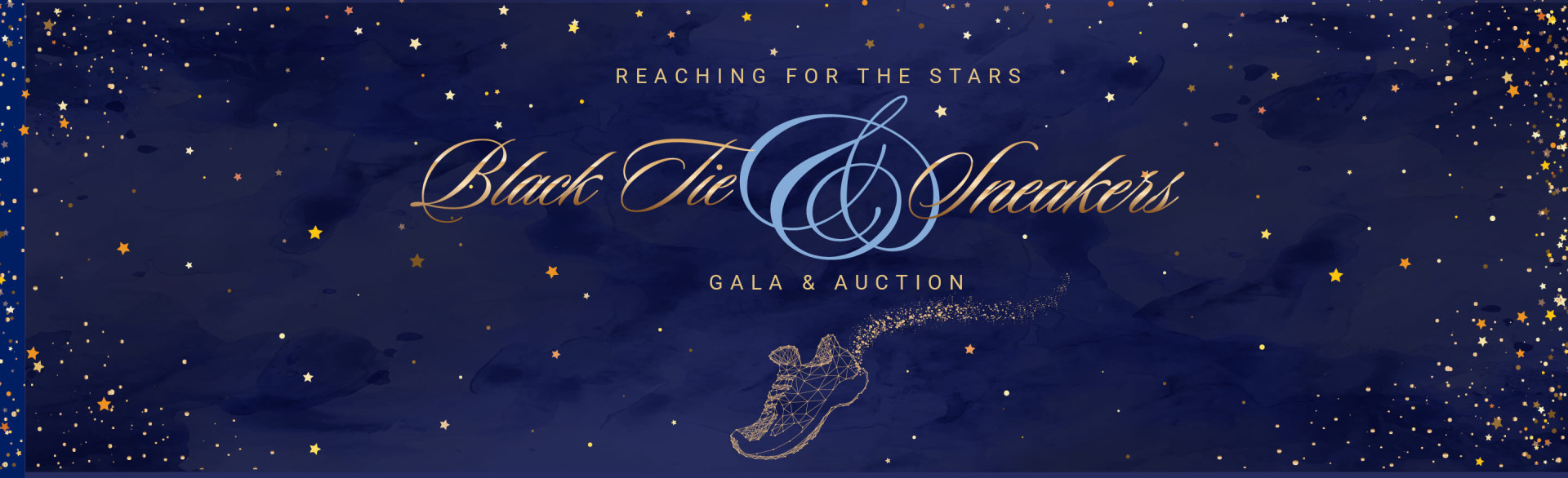 Reaching For the Stars: Black Tie & Sneakers Gala background