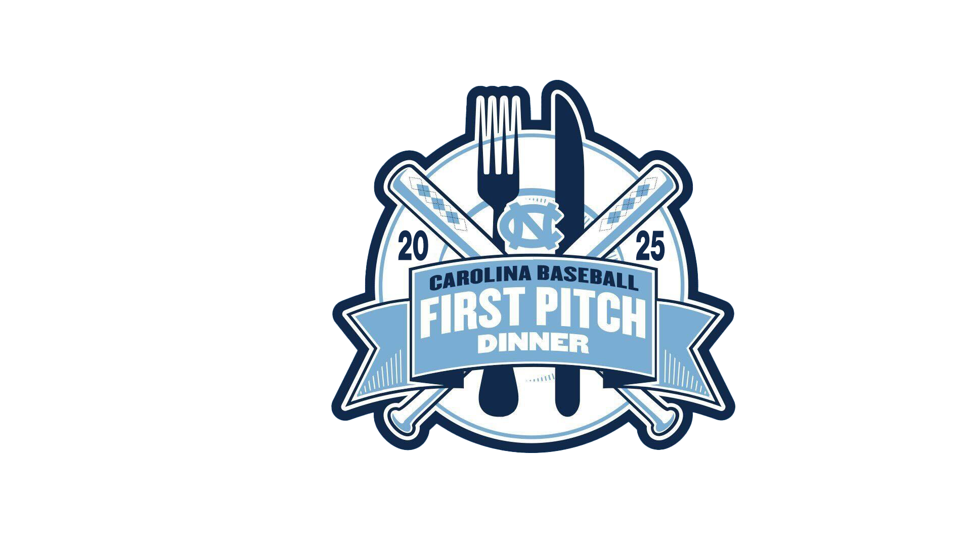 Carolina Baseball First Pitch 2025 logo