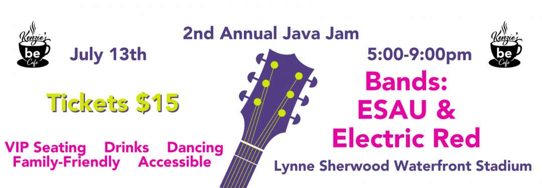 Kenzie's Be 4th Annual Java Jam Charity Concert banner