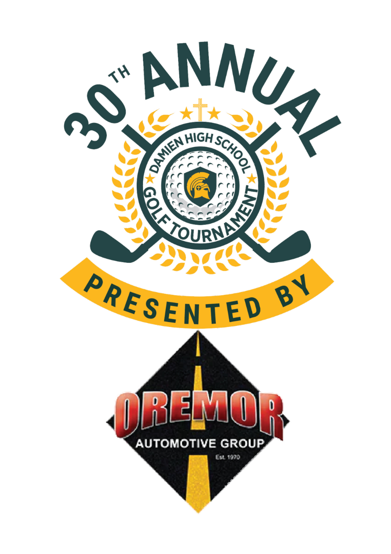 31st Annual Damien Golf Tournament logo