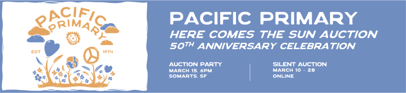 Pacific Primary’s Here Comes the Sun Auction, 50th Anniversary Celebration logo