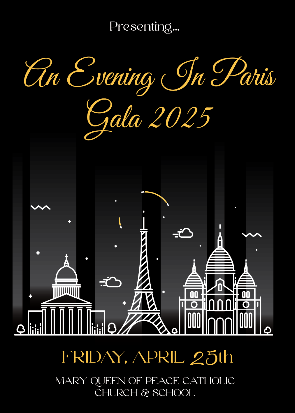 2025 MQP Catholic Church and School Gala logo