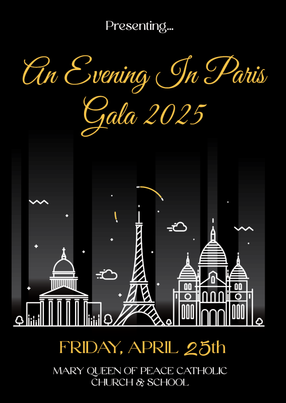 2025 MQP Catholic Church and School Gala logo