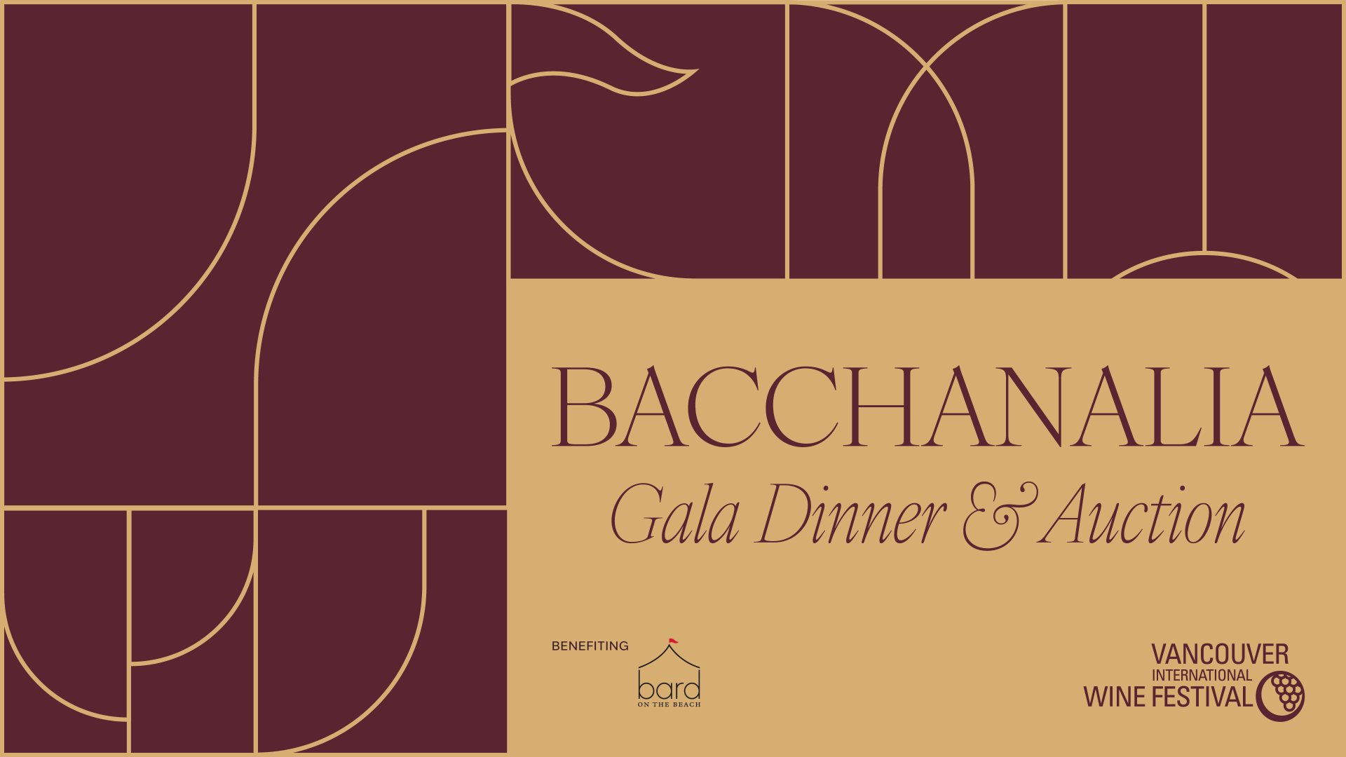 Bacchanalia 2025 Gala Dinner + Auction background