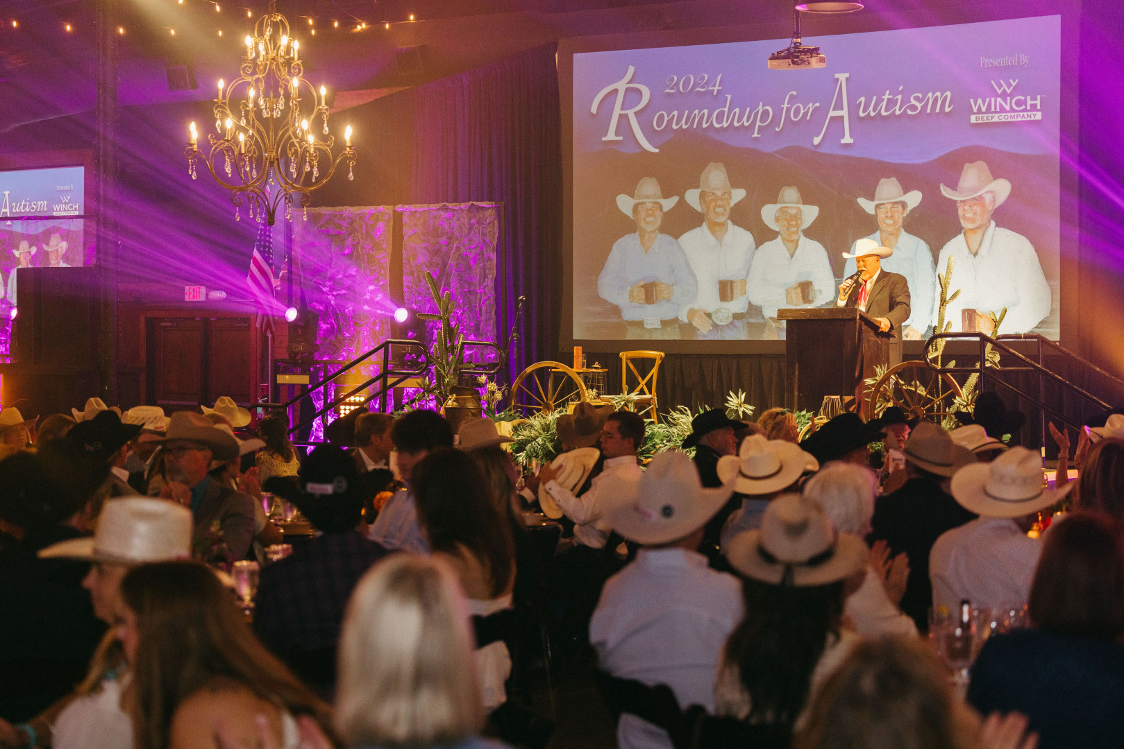 38th Annual Roundup for Autism background