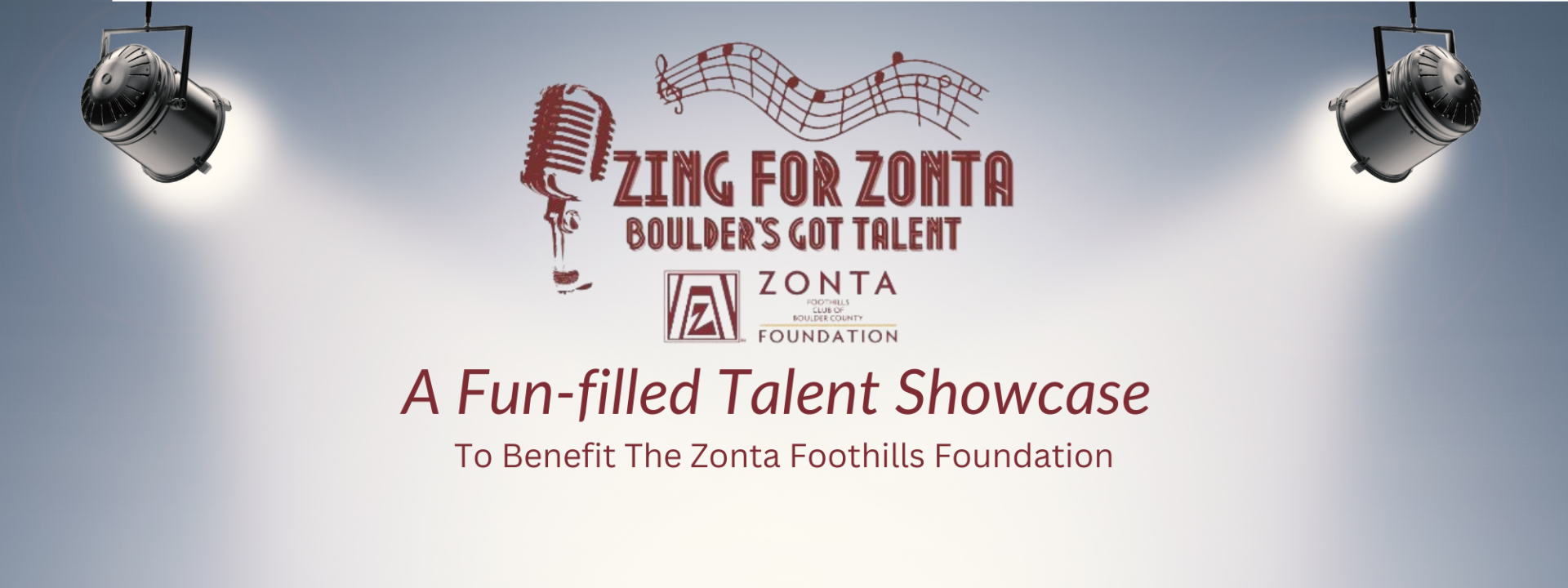 Zing for Zonta 2025 background