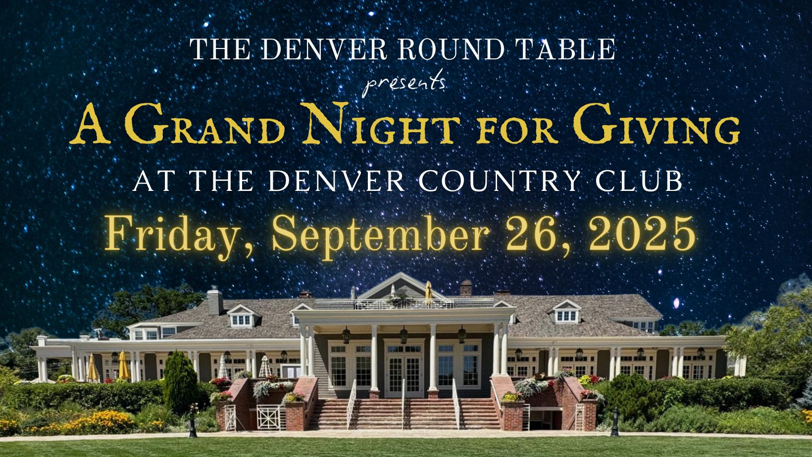 A Grand Night for Giving at the Denver Country Club logo