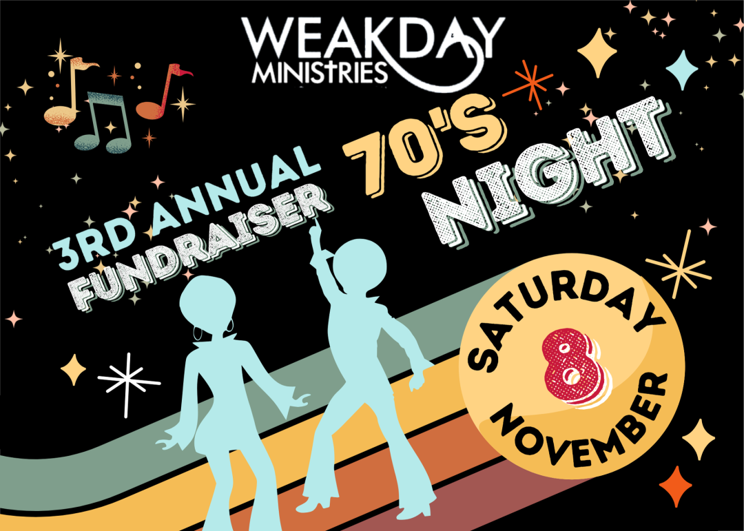 Weakday Ministries Boots and Bling 2025 banner