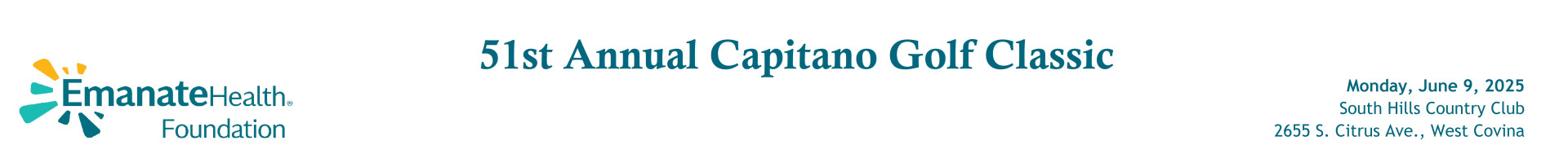 51st Annual Capitano Golf Classic logo