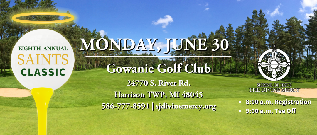 Eighth Annual Saints Classic Golf Outing banner