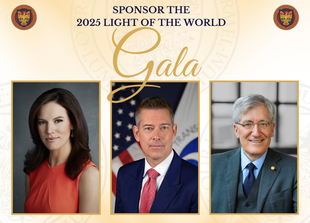 2025 Light of the World Gala banner