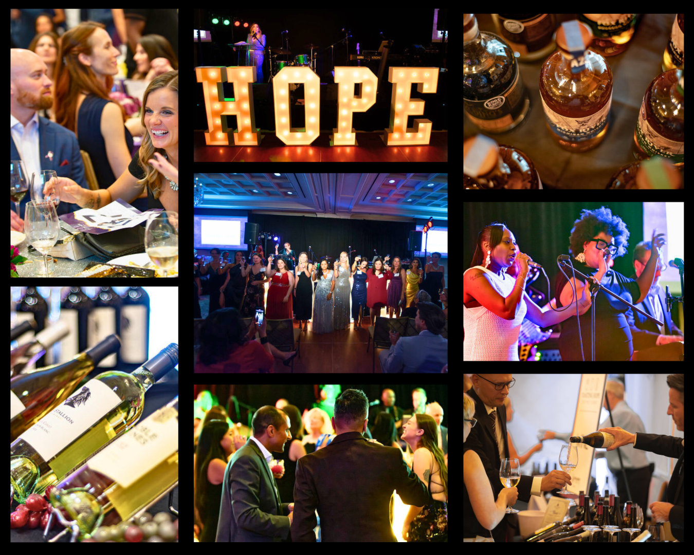 2025 Toasting Hope Tasting Event background