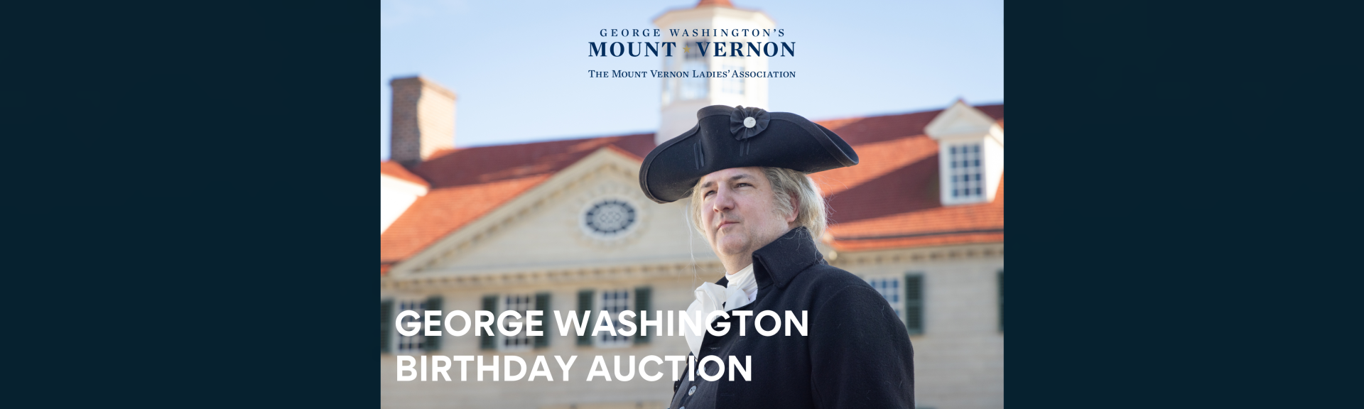 George Washington's Birthday Auction background
